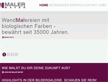 Tablet Screenshot of malermayer-gmbh.de